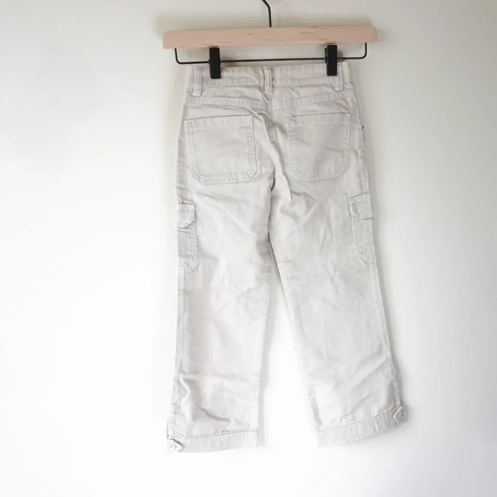 NEW Gymboree Y2K Holland Days Tulip Pocket Cargo Khaki Embroidered Pants Girls 6